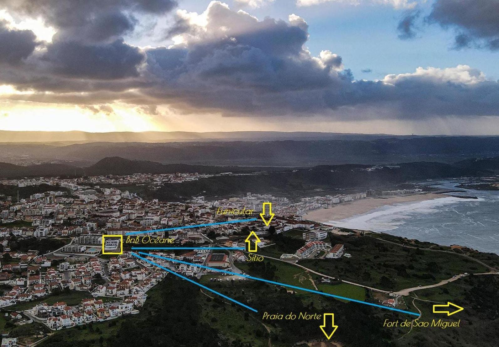Oceane Guest House - Adults Only Nazare Bagian luar foto